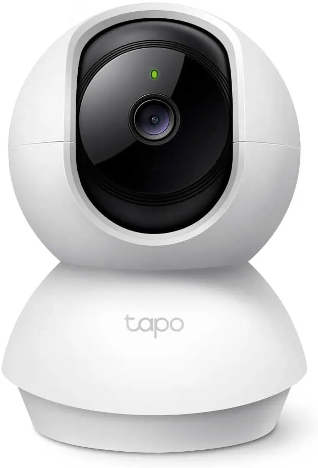 Tapo C200 Smart Camera with 360° View, Wi-Fi, Pan & Tilt, 1080p Resolution – White, Wireless